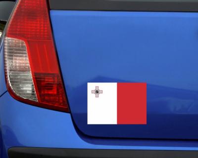 Malta Flagge Aufkleber Autoaufkleber