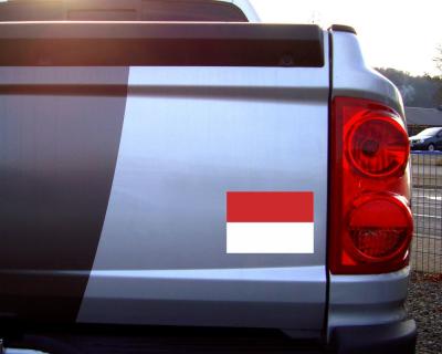 Monaco Flagge Aufkleber Autoaufkleber