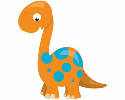 Dino Langhals Aufkleber - Ansicht 1