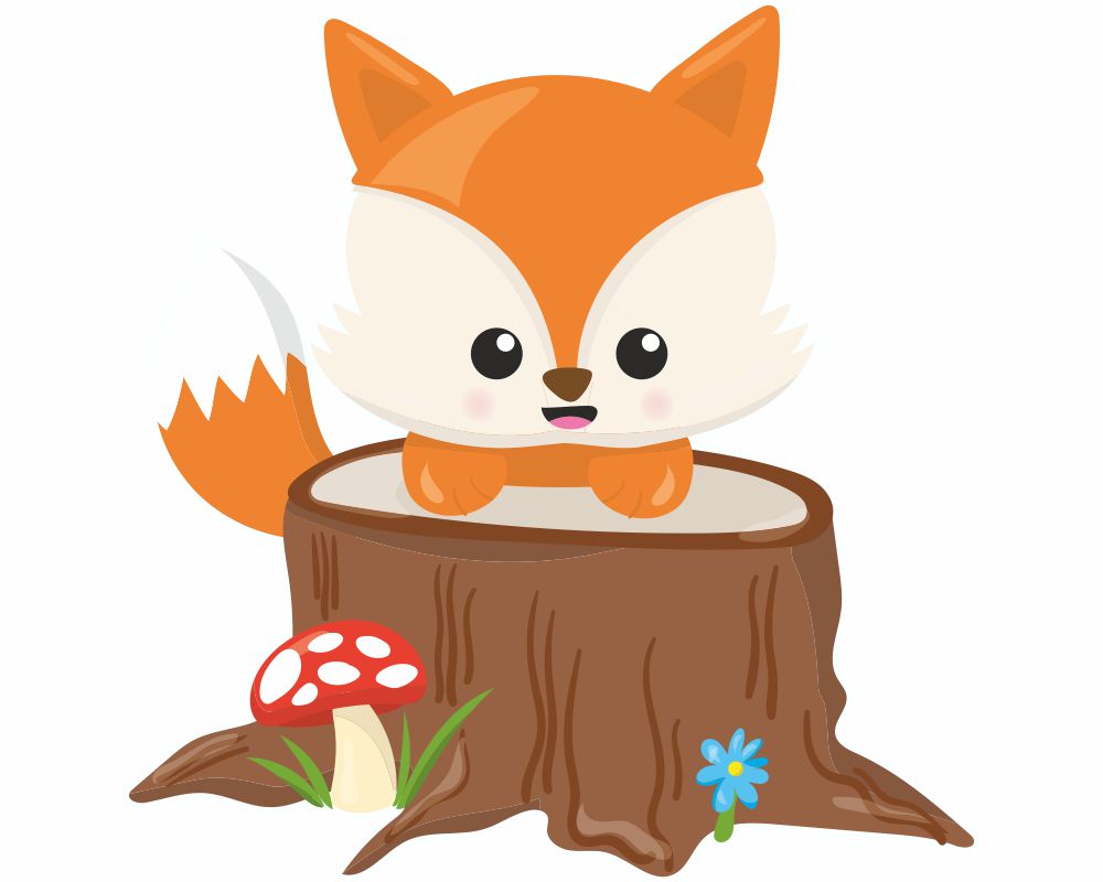 Samunshi Süßer Fuchs Aufkleber Sticker Autoaufkleber Scheibenaufkleber ...