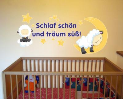 Buntes Wandtattoo 