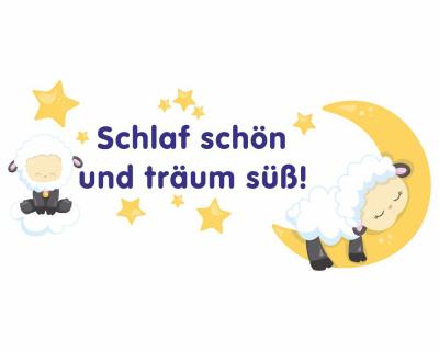 Buntes Wandtattoo 