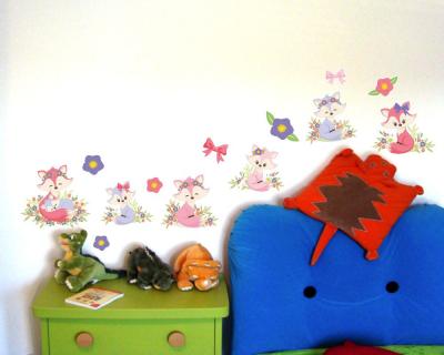 14-teiliges 'Baby Fchse' Wandtattoo Set - Ansicht 3