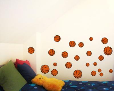 23-teiliges 'Basketball' Wandtattoo Set - Ansicht 2