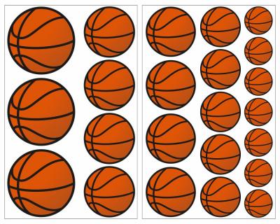 23-teiliges  Basketball  Wandtattoo Set