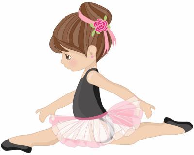 Ballerina Spagat Aufkleber