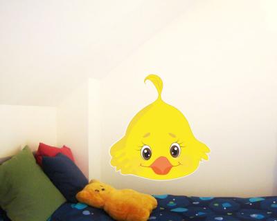 Buntes Wandtattoo  Tiergesicht Kken 