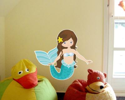 Buntes Wandtattoo 