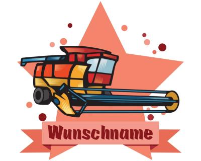 Buntes Wandtattoo Trschild 
