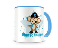 Tasse mit 9 unterschiedlichen Jungen Motiven Tasse Modellnummer  blau
