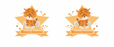 Trinkflasche mit Tiger als Motiv - Ansicht 2