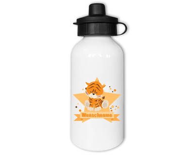 Trinkflasche mit Tiger als Motiv