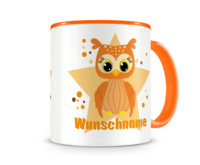 Tasse mit 9 unterschiedlichen Jungen Motiven 2 Tasse Modellnummer  orange