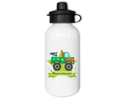 Trinkflasche mit Monstertruck Pickup als Motiv