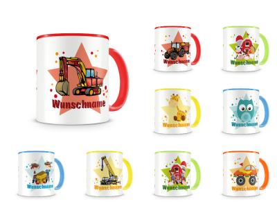 Tasse mit 9 unterschiedlichen Jungen Motiven 3