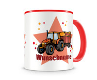 Tasse mit 9 unterschiedlichen Jungen Motiven 3 Tasse Modellnummer  rot