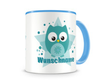 Tasse mit 9 unterschiedlichen Jungen Motiven 3 Tasse Modellnummer  blau