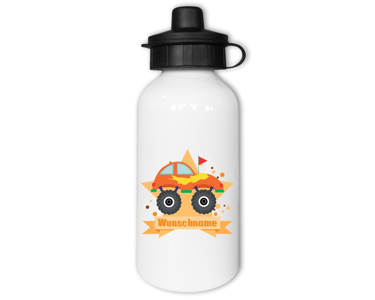 Trinkflasche mit Kinder Motiven  Modellnummer 002158-035-000  orange