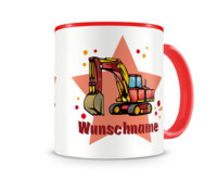 Tasse mit 9 unterschiedlichen Jungen Motiven 3 Tasse Modellnummer  rot