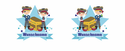 Trinkflasche mit Piraten als Motiv - Ansicht 2