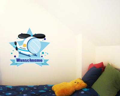 Buntes Wandtattoo Trschild 