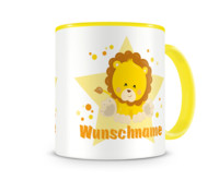 Tasse mit 9 unterschiedlichen Jungen Motiven 4 Tasse Modellnummer  gelb