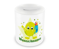 Spardose mit 9 unterschiedlichen Jungen Motiven 5 Spardose Modellnummer  wei