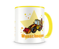 Tasse mit 9 unterschiedlichen Jungen Motiven 5 Tasse Modellnummer  gelb