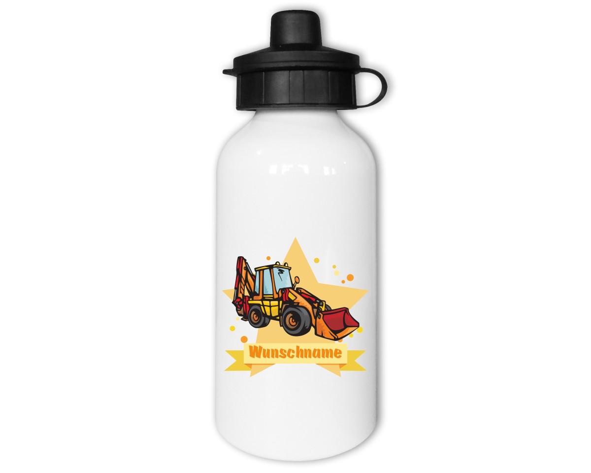 Trinkflasche mit Kinder Motiven  Modellnummer 002179-021-000  gelb