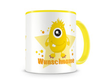 Tasse mit 9 unterschiedlichen Jungen Motiven 5 Tasse Modellnummer  gelb