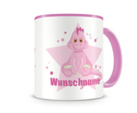 Tasse mit 9 unterschiedlichen Mdchen Motiven Tasse Modellnummer  rosa