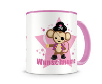 Tasse mit 9 unterschiedlichen Mdchen Motiven Tasse Modellnummer  rosa