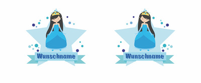 Trinkflasche bedruckt mit dem Motiv Eis-Prinzessin - Ansicht 2