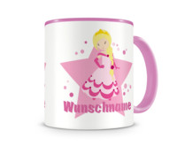 Tasse mit 9 unterschiedlichen Mdchen Motiven Tasse Modellnummer  rosa