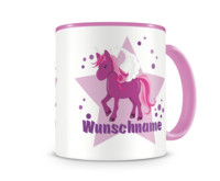 Tasse mit 9 unterschiedlichen Mdchen Motiven Tasse Modellnummer  rosa