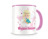Tasse mit 9 unterschiedlichen Mdchen Motiven Tasse Modellnummer  rosa