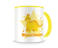 Tasse mit 9 unterschiedlichen Mdchen Motiven 2 Tasse Modellnummer  gelb