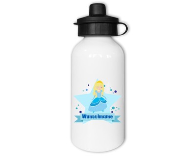 Trinkflasche bedruckt mit dem Motiv Winter Prinzessin