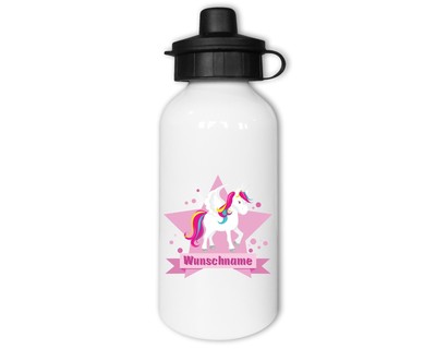 Trinkflasche bedruckt mit dem Motiv Groes Einhorn