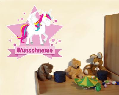 Buntes Wandtattoo Trschild 
