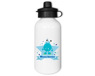 Trinkflasche bedruckt mit dem Motiv Lustiges Monster