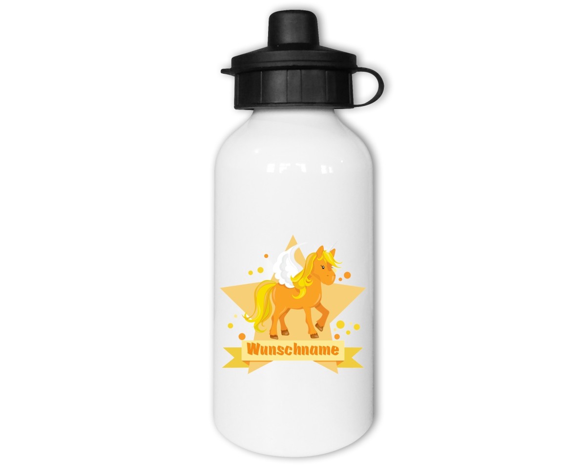 Trinkflasche mit Kinder Motiven  Modellnummer 002207-035-000  orange