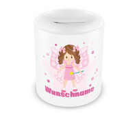 Spardose mit 9 unterschiedlichen Mdchen Motiven 3 Spardose Modellnummer  wei