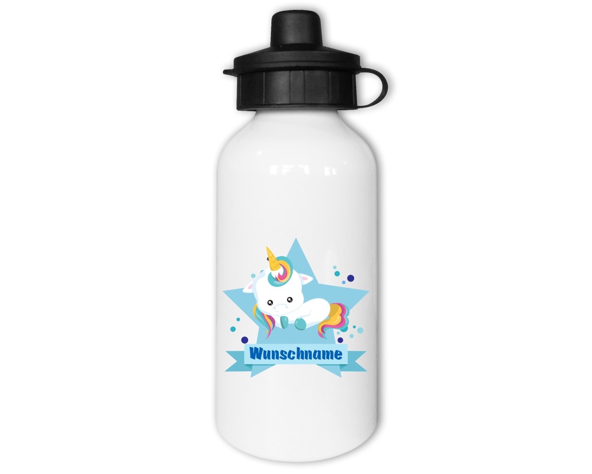 Trinkflasche mit Kinder Motiven  Modellnummer 002209-987-000  blau
