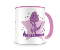 Tasse mit 9 unterschiedlichen Mdchen Motiven 3 Tasse Modellnummer  rosa