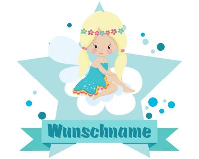 Buntes Wandtattoo Türschild 