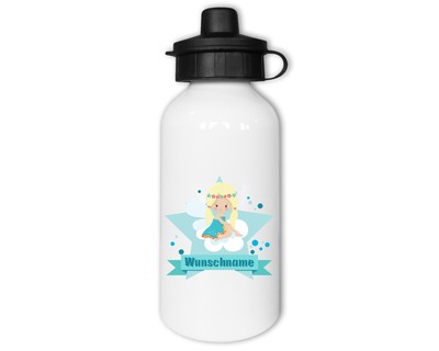 Trinkflasche bedruckt mit dem Motiv Schmetterling-Prinzessin