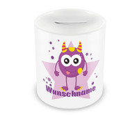 Spardose mit 9 unterschiedlichen Mdchen Motiven 4 Spardose Modellnummer  wei