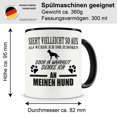 Tasse mit dem Motiv Ich denke an meinen Hund - Ansicht 2
