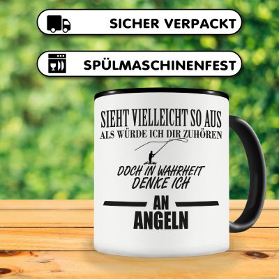 Tasse mit dem Motiv Ich denke an Angeln - Ansicht 4